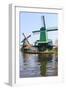 Preserved Historic Windmills and Houses in Zaanse Schans-Amanda Hall-Framed Photographic Print