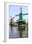 Preserved Historic Windmills and Houses in Zaanse Schans-Amanda Hall-Framed Photographic Print