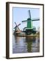 Preserved Historic Windmills and Houses in Zaanse Schans-Amanda Hall-Framed Photographic Print