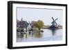 Preserved Historic Windmills and Houses in Zaanse Schans-Amanda Hall-Framed Photographic Print