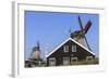 Preserved Historic Windmills and Houses in Zaanse Schans-Amanda Hall-Framed Photographic Print