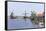 Preserved Historic Windmills and Houses in Zaanse Schans-Amanda Hall-Framed Stretched Canvas