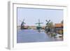 Preserved Historic Windmills and Houses in Zaanse Schans-Amanda Hall-Framed Photographic Print