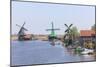 Preserved Historic Windmills and Houses in Zaanse Schans-Amanda Hall-Mounted Photographic Print