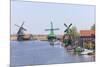 Preserved Historic Windmills and Houses in Zaanse Schans-Amanda Hall-Mounted Photographic Print