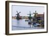 Preserved Historic Windmills and Houses in Zaanse Schans-Amanda Hall-Framed Photographic Print