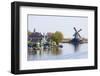 Preserved Historic Windmills and Houses in Zaanse Schans-Amanda Hall-Framed Photographic Print