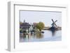 Preserved Historic Windmills and Houses in Zaanse Schans-Amanda Hall-Framed Photographic Print