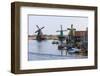 Preserved Historic Windmills and Houses in Zaanse Schans-Amanda Hall-Framed Photographic Print