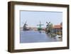 Preserved Historic Windmills and Houses in Zaanse Schans-Amanda Hall-Framed Photographic Print