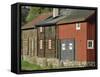 Preserved Miners' Houses, World Heritage Site of Roros, Trondelag, Norway, Scandinavia, Europe-Anthony Waltham-Framed Stretched Canvas