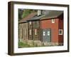 Preserved Miners' Houses, World Heritage Site of Roros, Trondelag, Norway, Scandinavia, Europe-Anthony Waltham-Framed Photographic Print