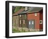 Preserved Miners' Houses, World Heritage Site of Roros, Trondelag, Norway, Scandinavia, Europe-Anthony Waltham-Framed Photographic Print