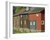 Preserved Miners' Houses, World Heritage Site of Roros, Trondelag, Norway, Scandinavia, Europe-Anthony Waltham-Framed Photographic Print