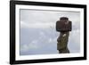 Preserved Original Moai in the Tahai Archaeological Zone-Michael Nolan-Framed Photographic Print