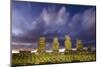 Preserved Original Moai in the Tahai Archaeological Zone-Michael-Mounted Photographic Print