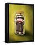 Preserving Childhood Baby Sock Monkey-Leah Saulnier-Framed Stretched Canvas