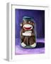 Preserving Childhood Sock Monkey-Leah Saulnier-Framed Giclee Print