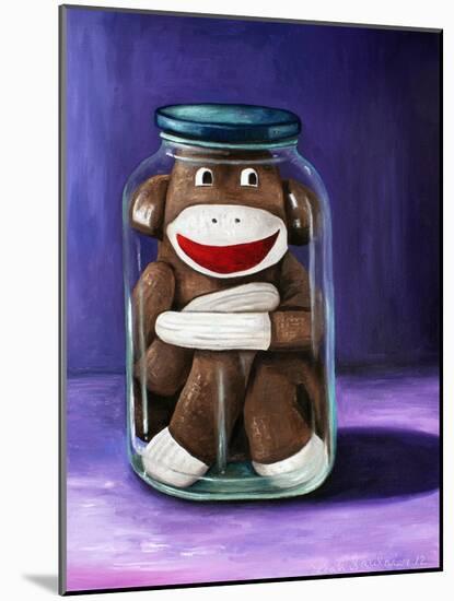 Preserving Childhood Sock Monkey-Leah Saulnier-Mounted Giclee Print