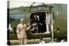 Presideent John F. Kennedy Sitting Inside Helicopter-Stocktrek Images-Stretched Canvas