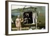 Presideent John F. Kennedy Sitting Inside Helicopter-Stocktrek Images-Framed Photographic Print