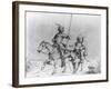 President Abraham Lincoln and General Benjamin F. Butler as Don Quiote and Pancho-Adalbert John Volck-Framed Giclee Print