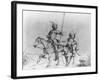 President Abraham Lincoln and General Benjamin F. Butler as Don Quiote and Pancho-Adalbert John Volck-Framed Giclee Print