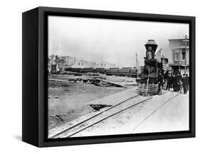 President Abraham Lincoln's Funeral Train-null-Framed Stretched Canvas