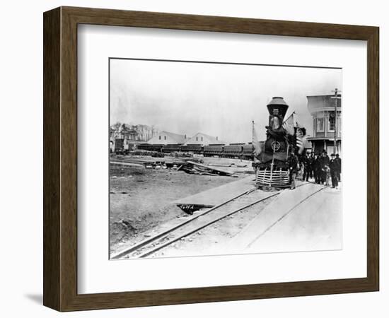 President Abraham Lincoln's Funeral Train-null-Framed Photographic Print