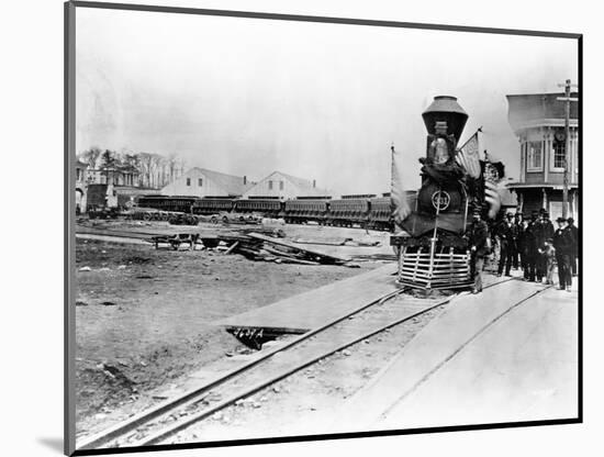 President Abraham Lincoln's Funeral Train-null-Mounted Photographic Print