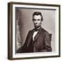 President Abraham Lincoln's Second Inauguration, Wearing a Coat Crafted For Him by Brooks Brothers-Mathew Brady-Framed Photographic Print