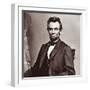 President Abraham Lincoln's Second Inauguration, Wearing a Coat Crafted For Him by Brooks Brothers-Mathew Brady-Framed Photographic Print