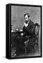 President Abraham Lincoln Sitting in Chair-null-Framed Stretched Canvas