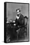 President Abraham Lincoln Sitting in Chair-null-Framed Stretched Canvas