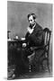 President Abraham Lincoln Sitting in Chair-null-Mounted Premium Photographic Print