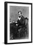 President Abraham Lincoln Sitting in Chair-null-Framed Photographic Print