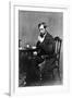 President Abraham Lincoln Sitting in Chair-null-Framed Photographic Print