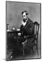 President Abraham Lincoln Sitting in Chair-null-Mounted Photographic Print