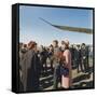 President and Jacqueline Kennedy Arrive at Dallas's Love Field, Nov. 22, 1963-null-Framed Stretched Canvas