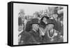 President and Mrs. Coolidge at Laying of Cornerstone of George Washington Masonic National Memorial-null-Framed Stretched Canvas