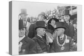 President and Mrs. Coolidge at Laying of Cornerstone of George Washington Masonic National Memorial-null-Stretched Canvas