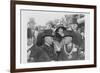 President and Mrs. Coolidge at Laying of Cornerstone of George Washington Masonic National Memorial-null-Framed Art Print