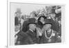 President and Mrs. Coolidge at Laying of Cornerstone of George Washington Masonic National Memorial-null-Framed Art Print