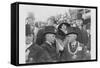 President and Mrs. Coolidge at Laying of Cornerstone of George Washington Masonic National Memorial-null-Framed Stretched Canvas