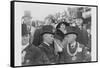 President and Mrs. Coolidge at Laying of Cornerstone of George Washington Masonic National Memorial-null-Framed Stretched Canvas