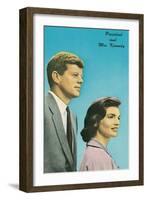 President and Mrs. Kennedy-null-Framed Art Print
