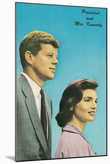 President and Mrs. Kennedy-null-Mounted Art Print