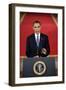 President Barack Obama Addresses the Nation on the Draw Down of American Troops from Afghanistan-null-Framed Photo