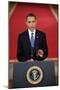 President Barack Obama Addresses the Nation on the Draw Down of American Troops from Afghanistan-null-Mounted Premium Photographic Print