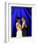 President Barack Obama and First Lady Dance Together at Neighborhood Inaugural Ball in Washington-null-Framed Photographic Print